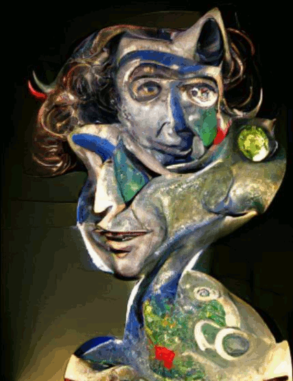 chagall sculpture ai art