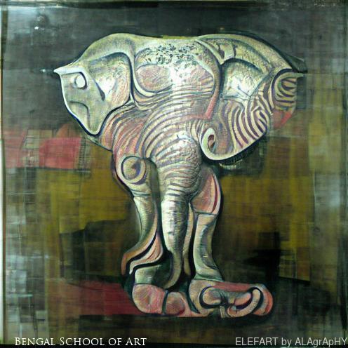 ELEFART art movement elefart-Bengal-School-of-Art art movement using ai art by alagraphy