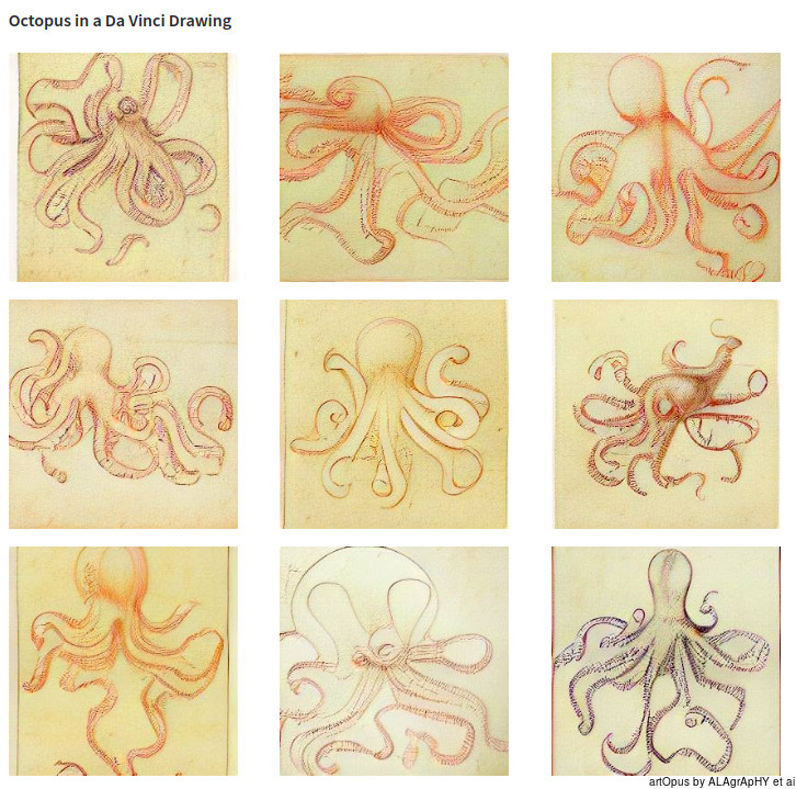 ARTOPUS, octopus paintings by davinci.png.jpg with ai art and alagraphy