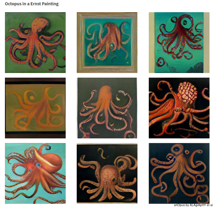 ARTOPUS, octopus paintings by ernst.png.jpg with ai art and alagraphy
