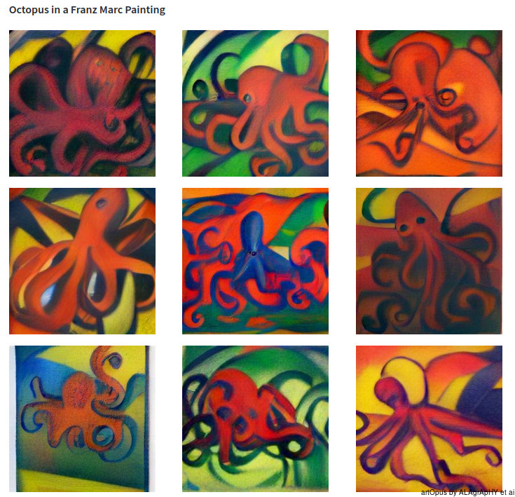 ARTOPUS, octopus paintings by franzmarc.png.jpg with ai art and alagraphy