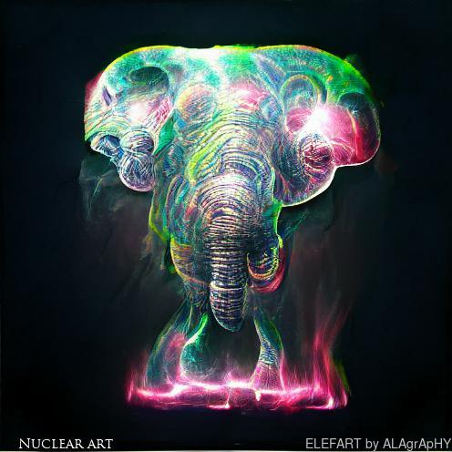 ELEFART art movement elefart-Nuclear-art art movement using ai art by alagraphy