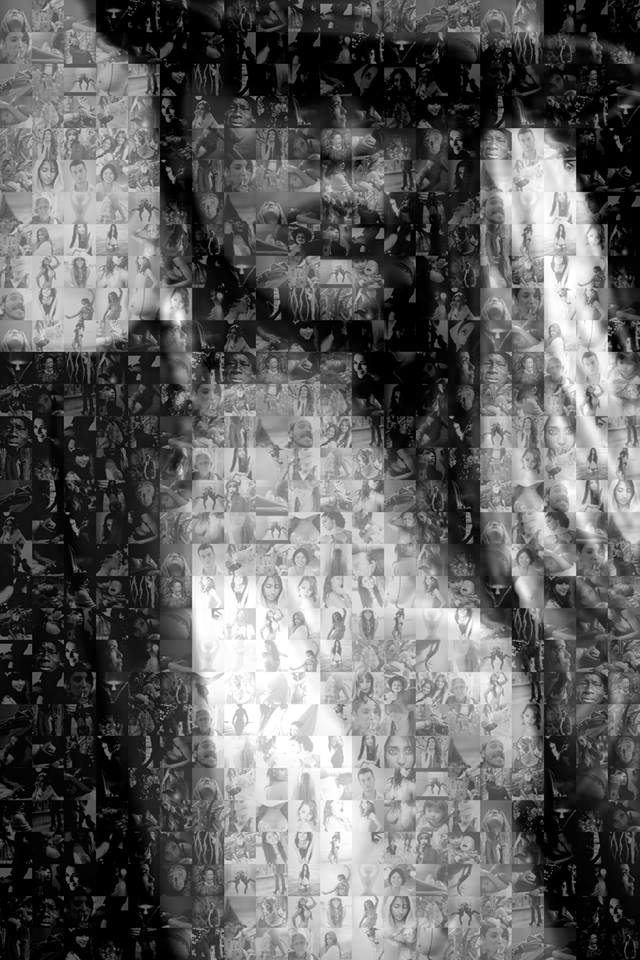 ai art of femme 2.0 mosaic by ALAgrApHY