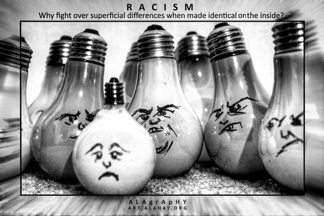  racism  Why fight over superficial differences wh... more monochrome photography at http://bnw.alahay.org