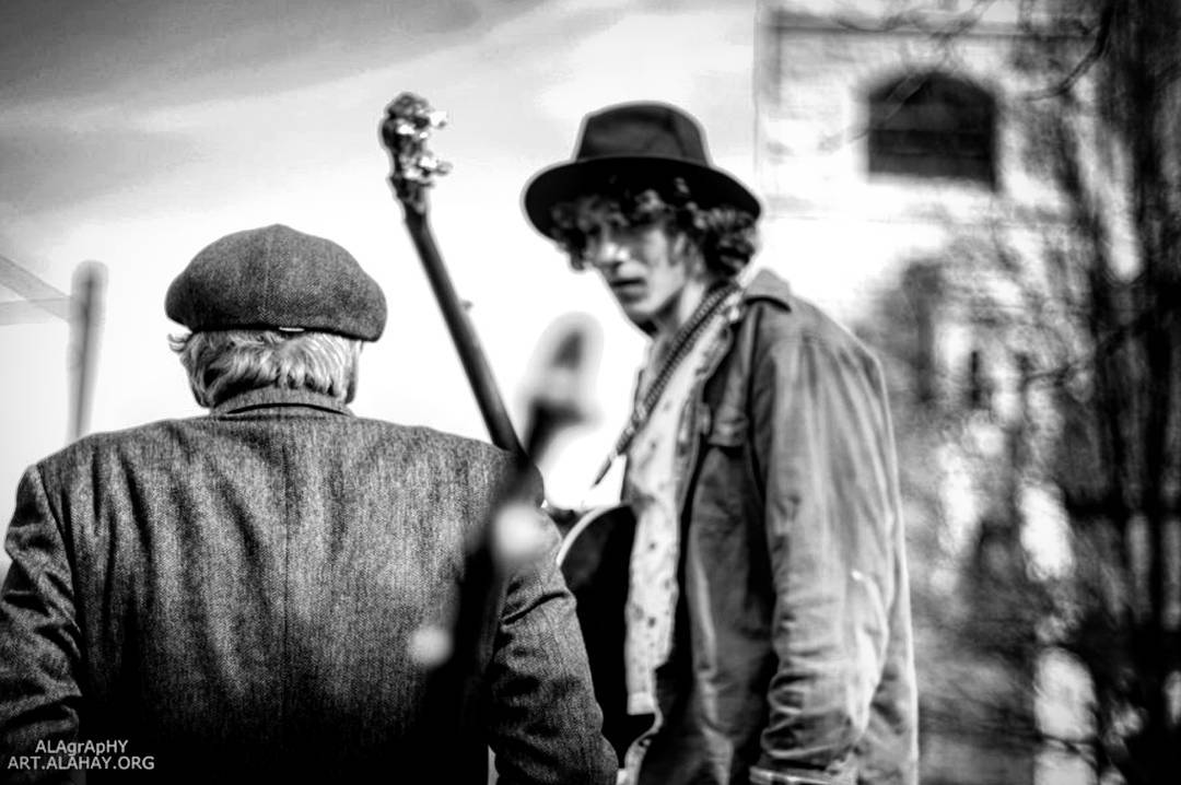  passersby saying  hi .   country  boy  fellow  ol... more monochrome photography at http://bnw.alahay.org