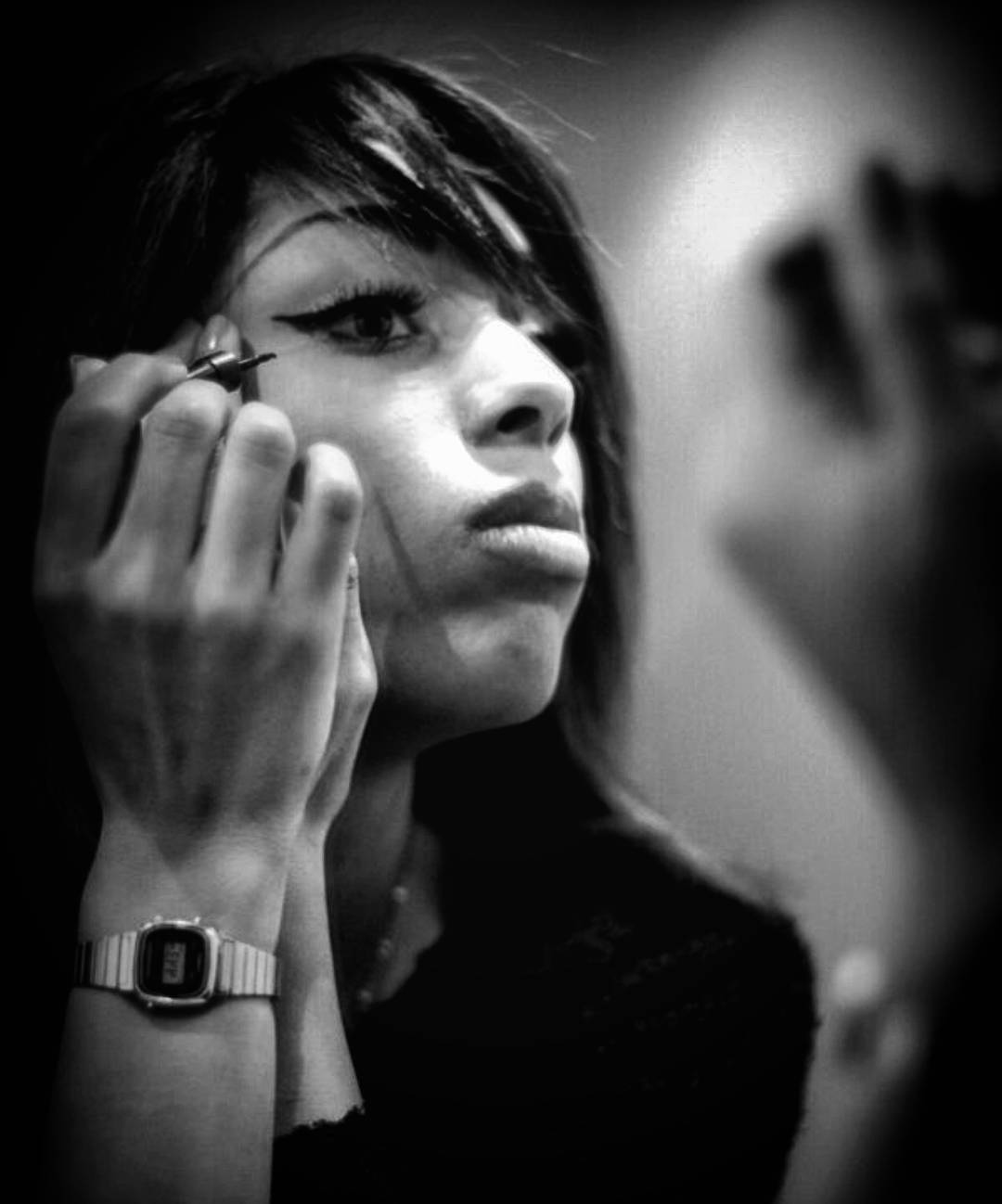  wakeup  makeup  beautiful  beauty  trucca  trucca... more monochrome photography at http://bnw.alahay.org