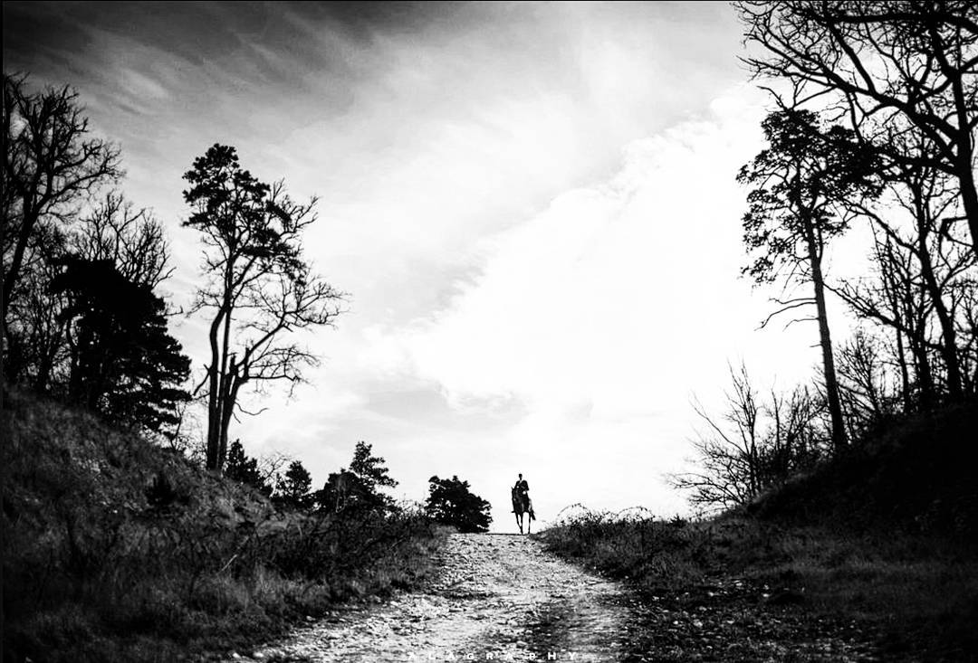 The  horseman disappears in the forest ... more monochrome photography at http://bnw.alahay.org