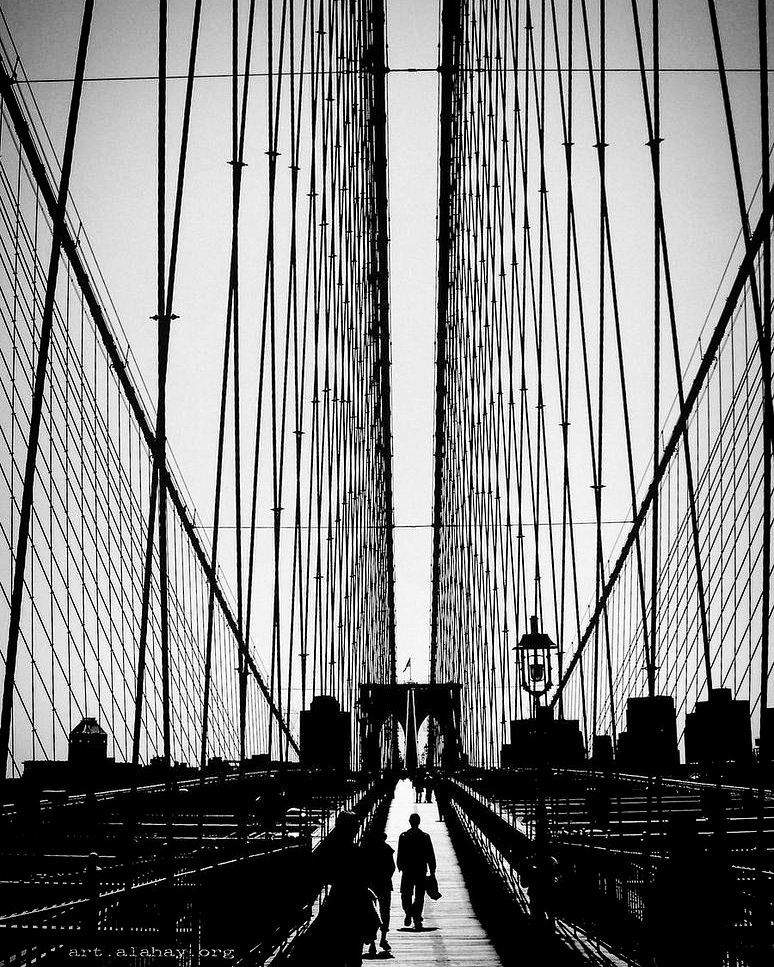 The  city that never sleeps  newyork  brooklyn  ph... more monochrome photography at http://bnw.alahay.org