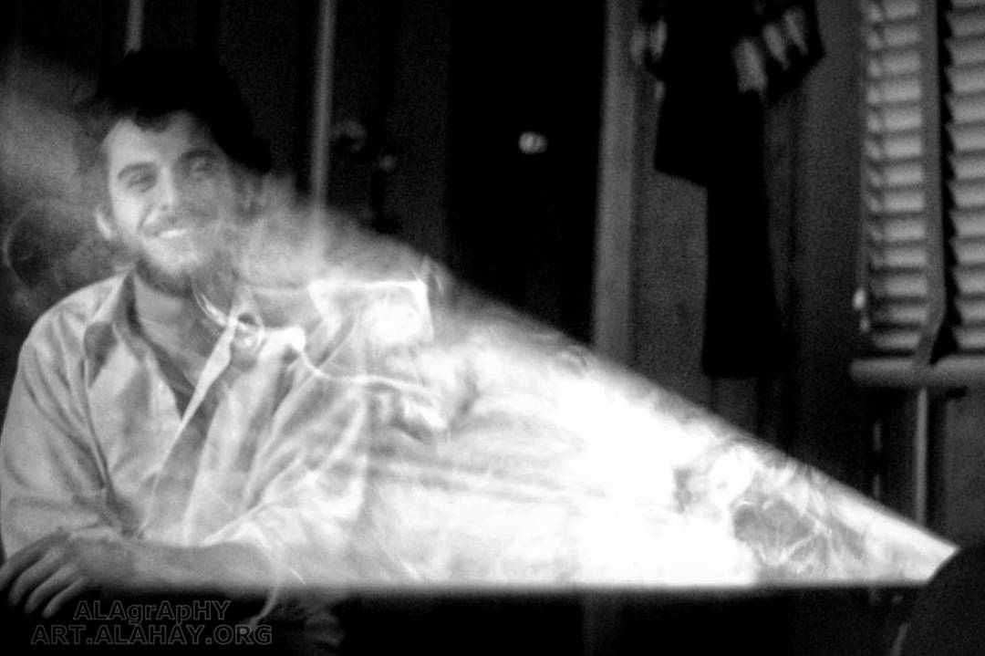 Old but gold. My good friend Art behind the  proje... more monochrome photography at http://bnw.alahay.org