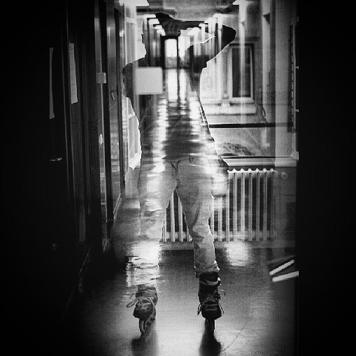  autoritratto  rollerblading  inlineskate  myfeatu... more monochrome photography at http://bnw.alahay.org