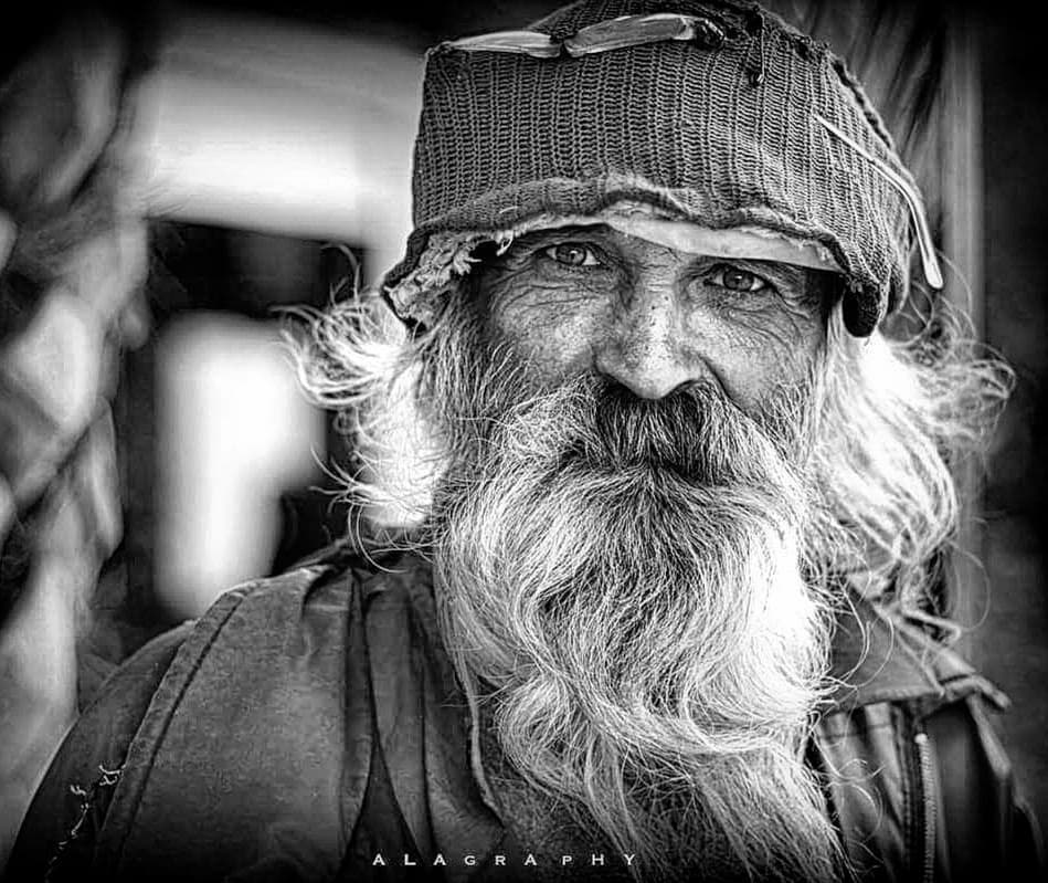The  man with the  blueeyes  in  blackandwhite  sh... more monochrome photography at http://bnw.alahay.org