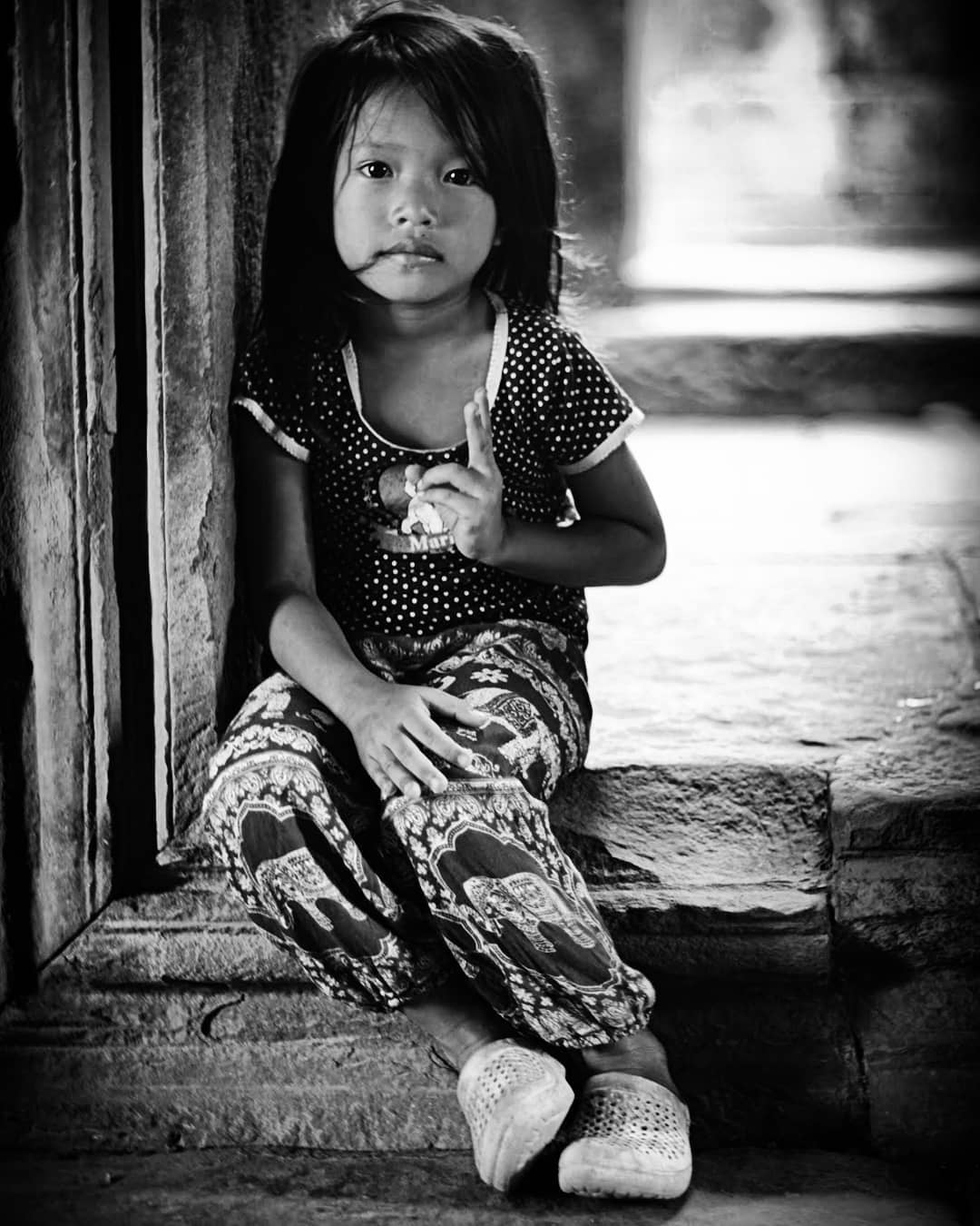 . Too shy to comply With a camera That speaks A fo... more monochrome photography at http://bnw.alahay.org